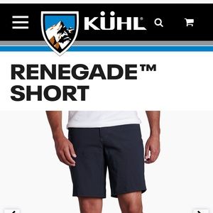 Kuhl Renegade shorts 12 inch inseam